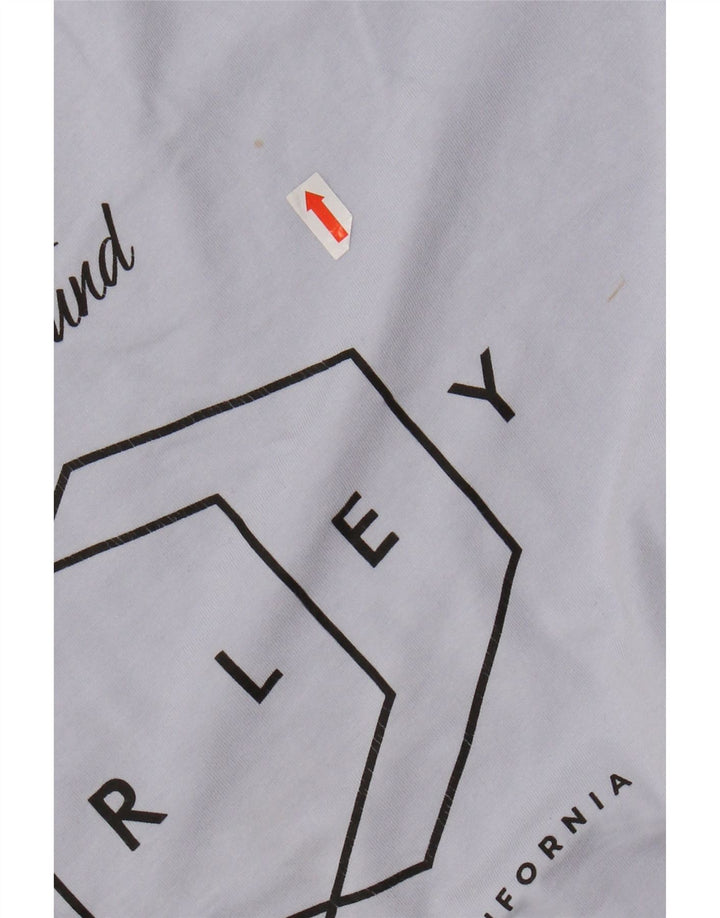 Ανδρικό γραφικό μπλουζάκι HURLEY Τοπ μεσαίο μπλε βαμβακερό