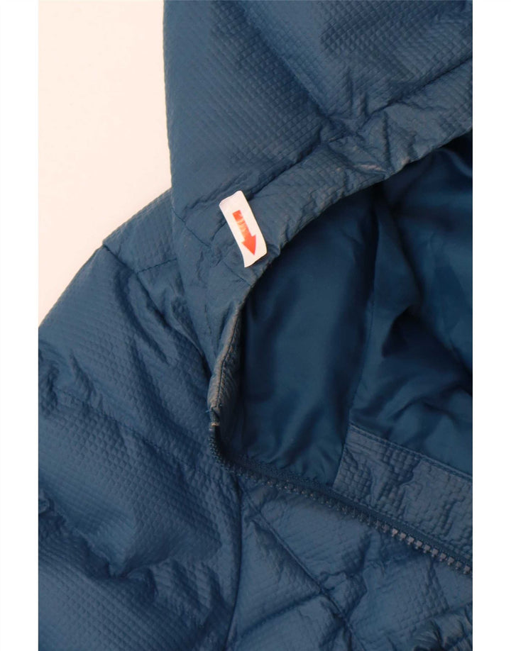 Adidas γυναικείο μπουφάν με κουκούλα UK 10 Small Navy Blue Nylon