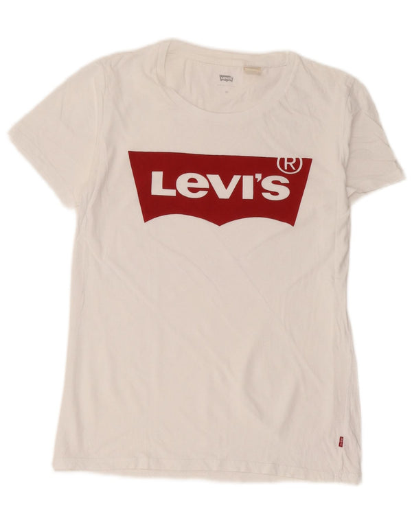 Γυναικείο γραφικό T-Shirt Levi's Top UK 6 XS White