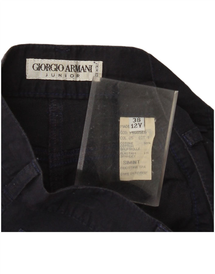 GIORGIO ARMANI Κορίτσια Pencil Φούστα 11-12 ετών W26 Navy Blue Cotton