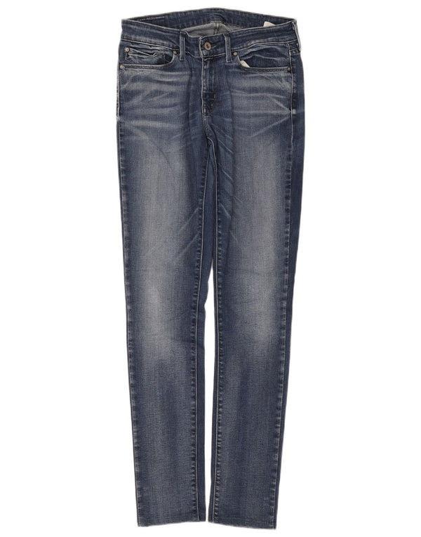 Levi's Womens 711 Skinny Jeans W28 L31 Blue Cotton