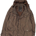 Ανδρικό μπουφάν Parka με κουκούλα WPM UK 44 2XL καφέ πολυεστέρας