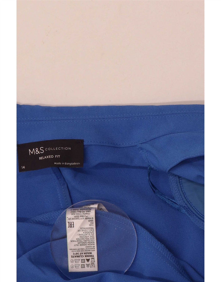 Marks & Spencer Γυναικείο Μπλέιζερ με 3/4 μανίκια UK 14 μεγάλο μπλε