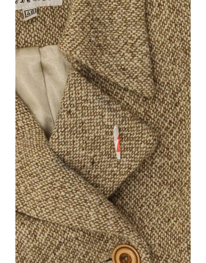 Vintage Γυναικείο Παλτό με διπλό στήθος IT 48 XL Χακί μαλλί