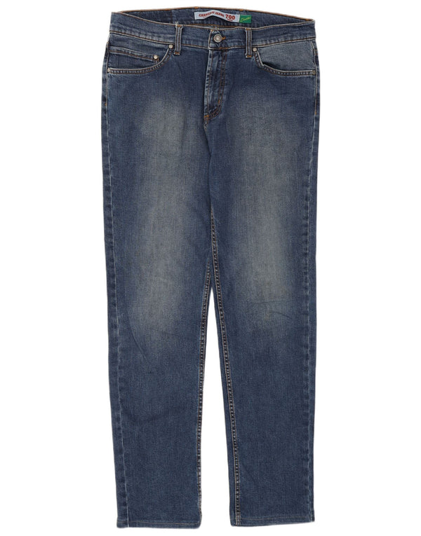 Carrera Womens 700 Regular Straight Jeans W34 L32 Μπλε βαμβακερό