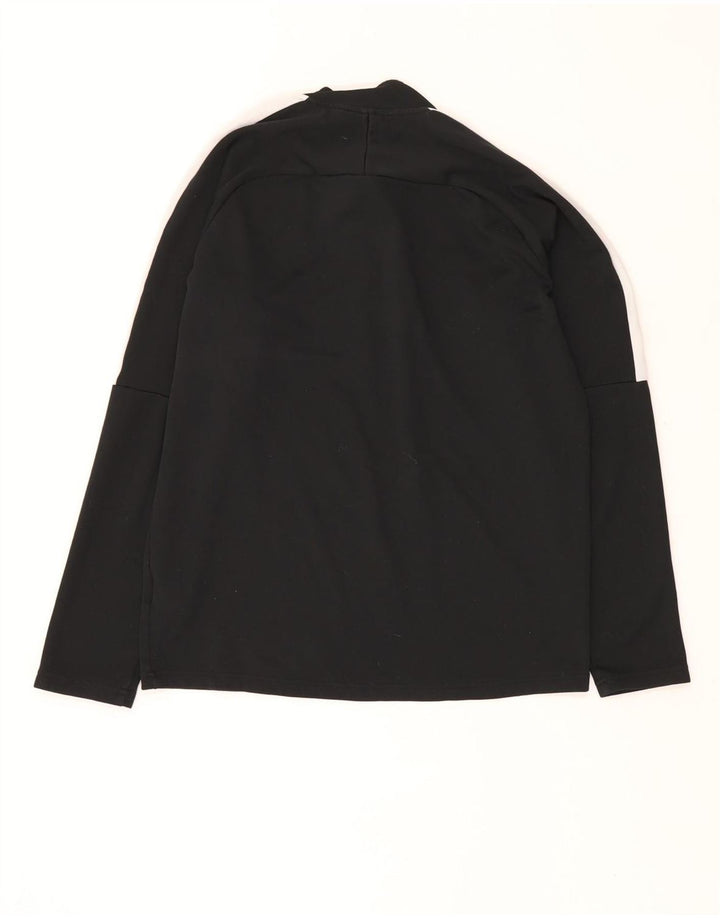 Ανδρική φόρμα πουλόβερ με φερμουάρ Dri Fit NIKE Top Small Black Colourblock