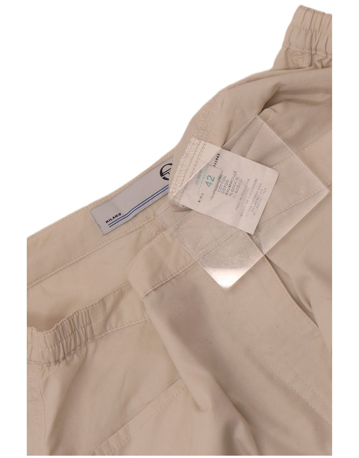 Sergio Tacchini Γυναικείο Casual Σορτς IT 42 Medium W30 Λευκό βαμβακερό