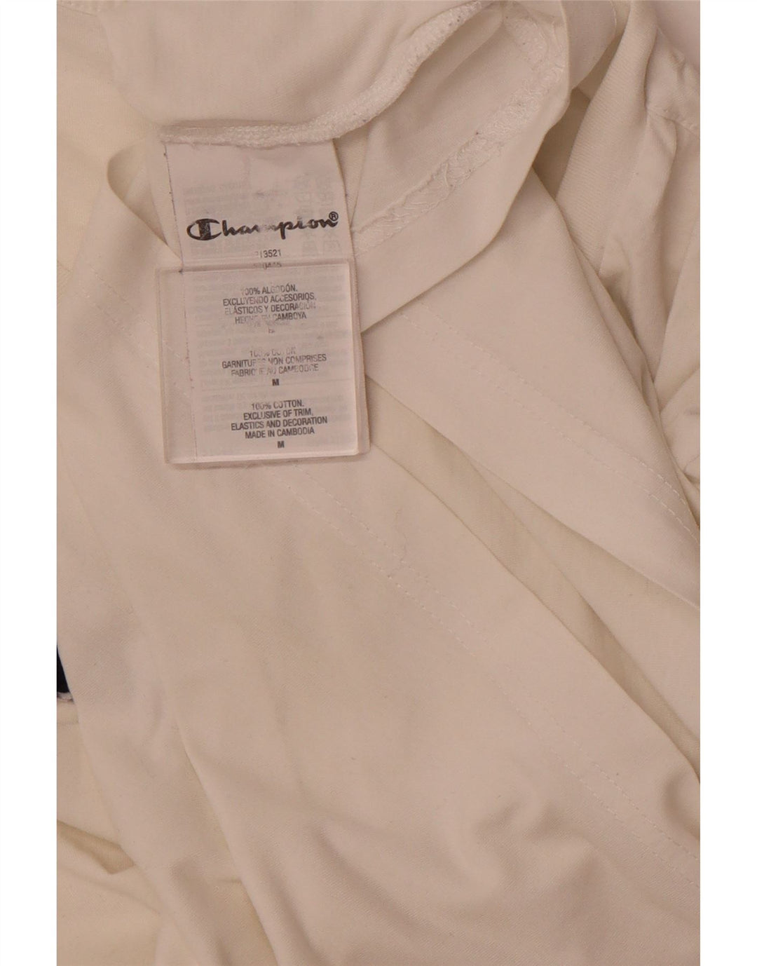 Ανδρικό γραφικό T-shirt CHAMPION Τοπ μεσαίο λευκό βαμβακερό