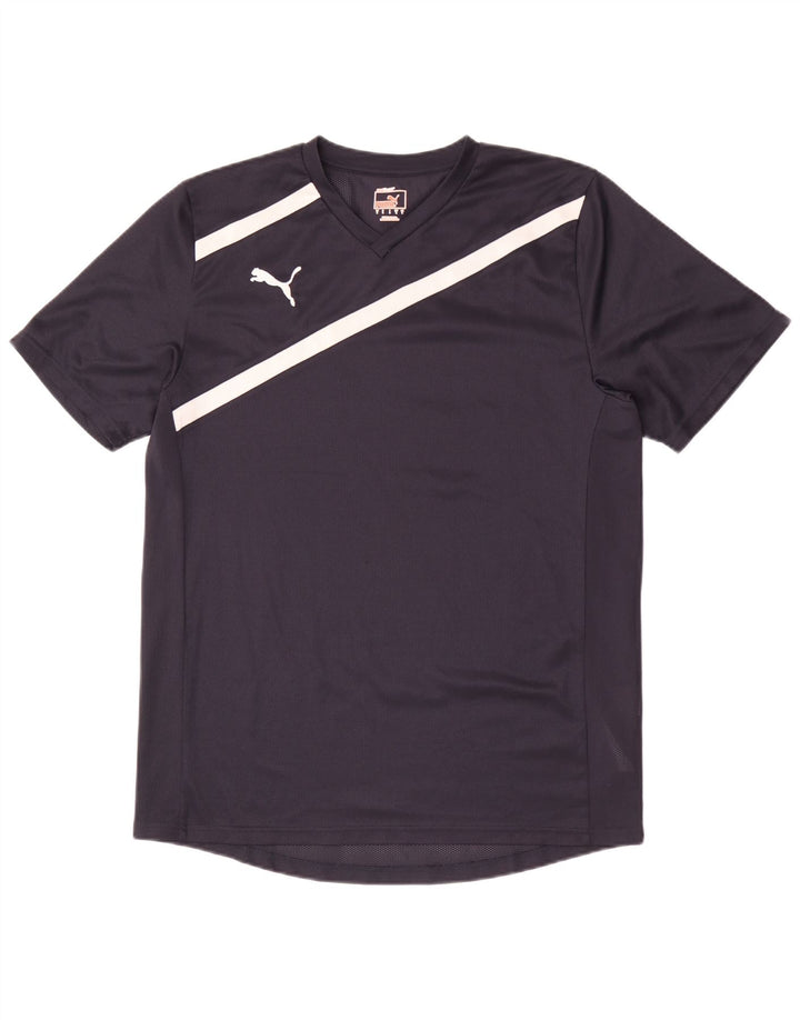 Ανδρικό T-Shirt Puma Top Large Navy Blue ριγέ