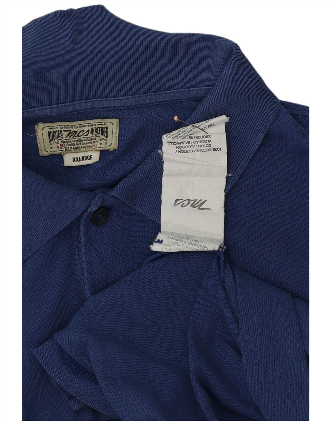 Ανδρικό πουκάμισο πόλο Marlboro Classics 2XL Μπλε βαμβακερό