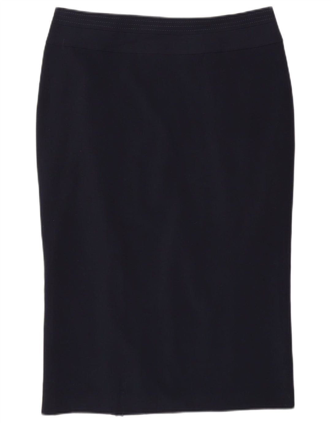 Marks & Spencer Γυναικεία Pencil Φούστα UK 12 Medium W30 Navy Blue Polyester