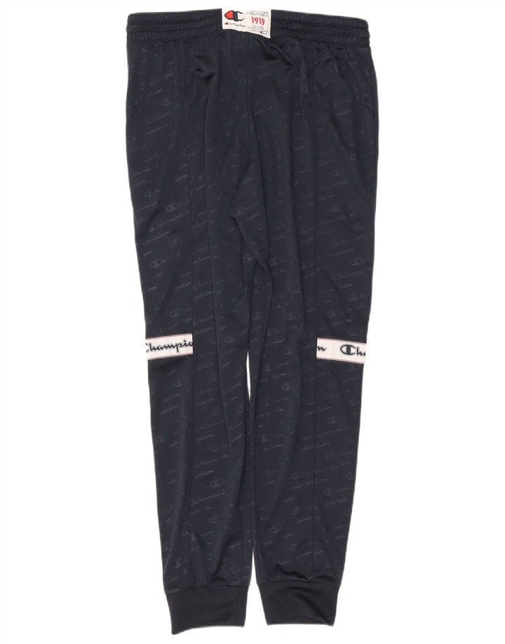 Ανδρική φόρμα Champion Graphic Παντελόνι Joggers Large Navy Blue Polyester