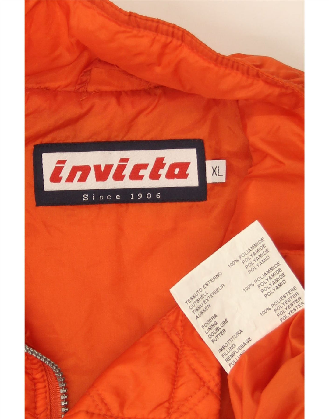 INVICTA Ανδρικό καπιτονέ Gilet UK 42 XL Πορτοκαλί Πολυαμίδιο
