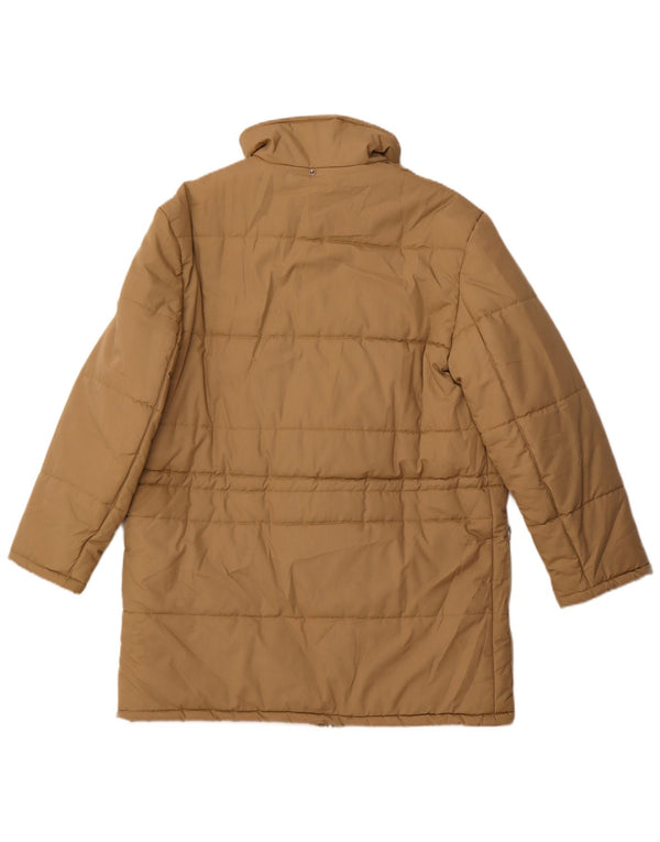 Vintage Ανδρικό παλτό UK 36 Small Beige Polyester