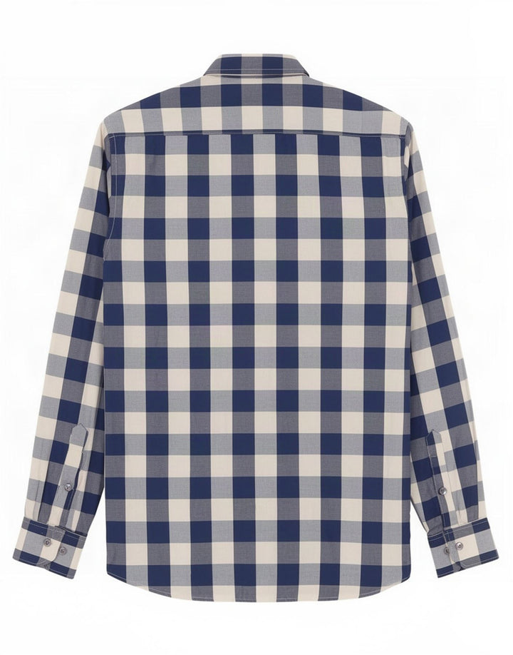 Ανδρικό πουκάμισο Gant Slim Small Blue Gingham Cotton
