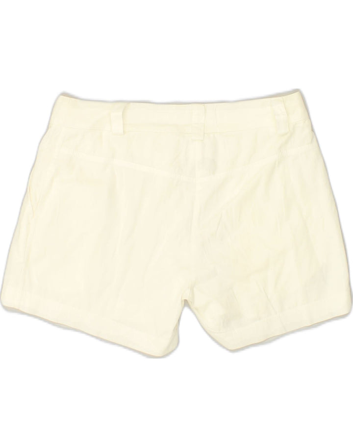 AUSTRALIAN L'ALPINA Womens Casual Shorts IT 42 Medium W28 White Cotton | Vintage AUSTRALIAN L'ALPINA | Thrift | Second-Hand AUSTRALIAN L'ALPINA | Used Clothing | Messina Hembry 