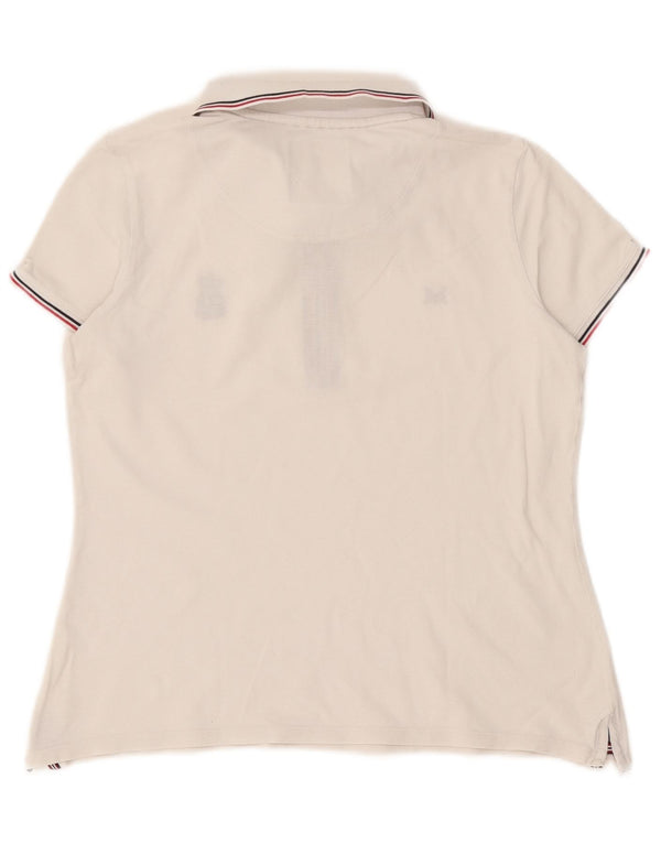 Crew Clothing Γυναικείο πουκάμισο πόλο UK 12 Medium White Colourblock