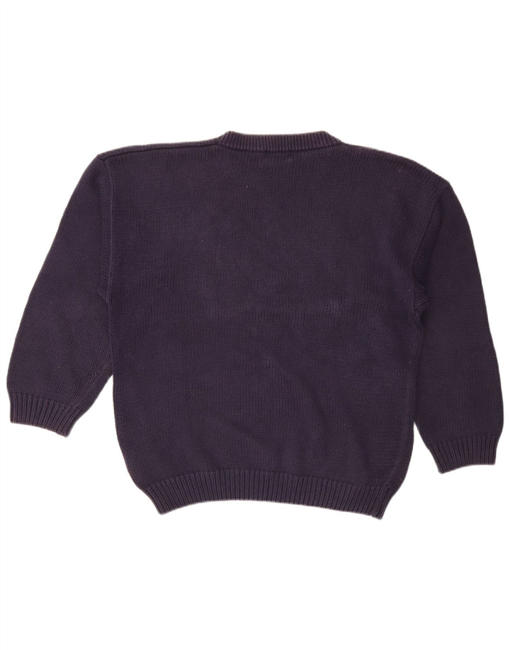 Ανδρικό πουλόβερ με λαιμόκοψη St. Bernard, Μεγάλο Navy Blue Argyle/Diamond