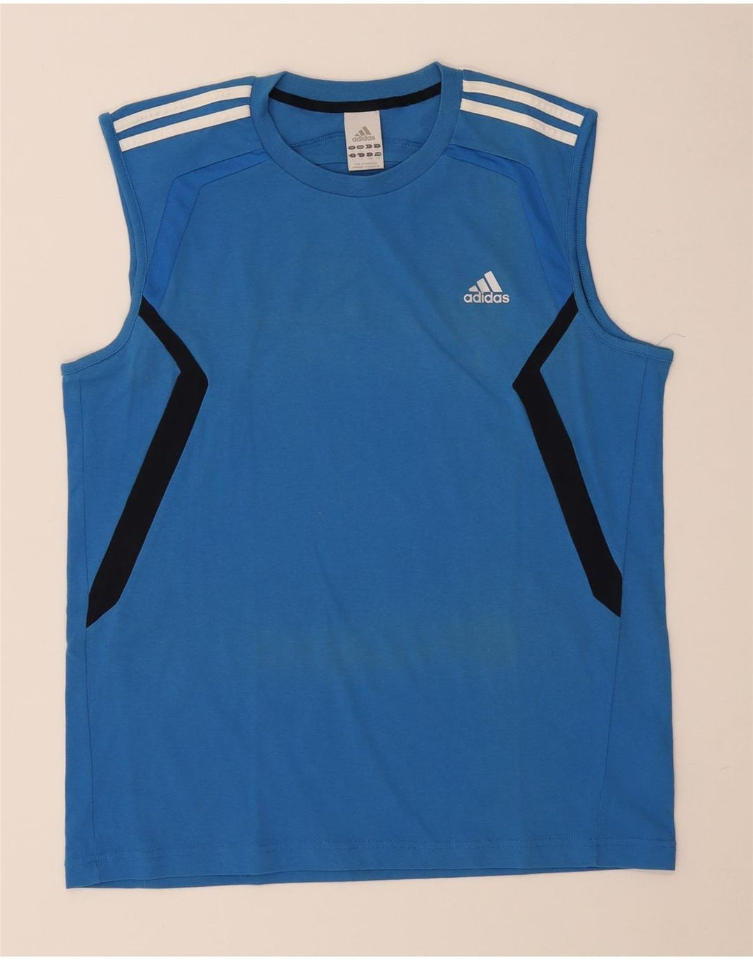 Adidas Ανδρικό γιλέκο Climalite Top Large Blue Colourblock Βαμβακερό