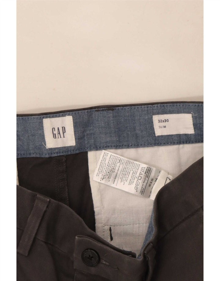 Ανδρικό παντελόνι Gap Slim Chino W32 L30 Γκρι βαμβακερό