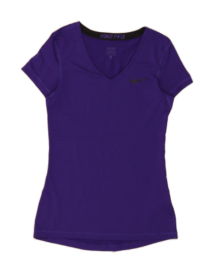 NIKE Womens T-Shirt Top UK 8 Small Purple Polyester Vintage Nike and Second-Hand Nike from Messina Hembry 