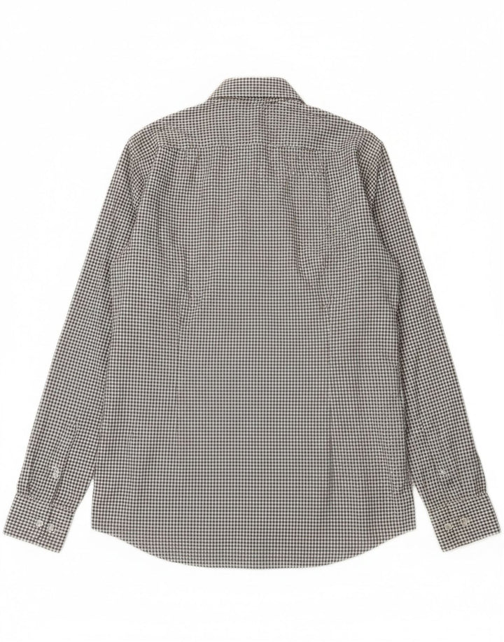 Ανδρικό πουκάμισο Hugo Boss Slim Fit Size 38 15 Medium White Check