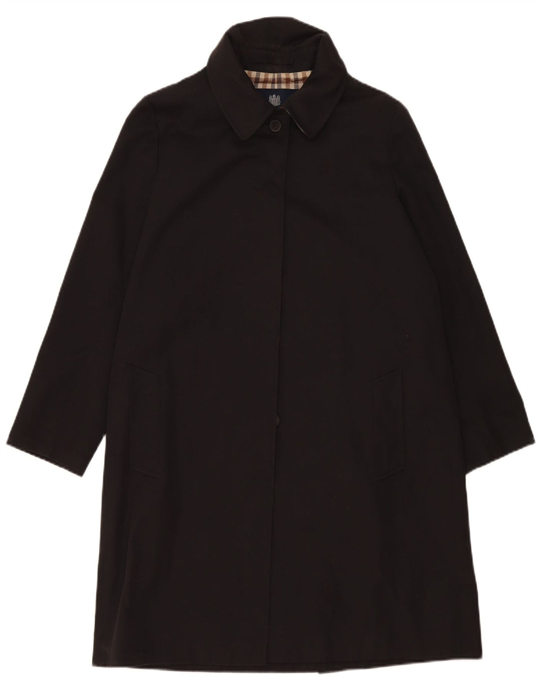 Aquascutum Γυναικείο Πανωφόρι UK 14 Large Black Polyester