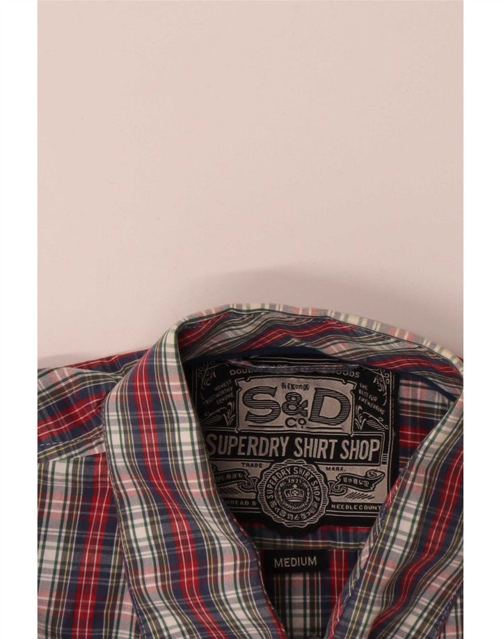 Ανδρικό κοντομάνικο πουκάμισο Superdry, μεσαίο πολύχρωμο βαμβακερό