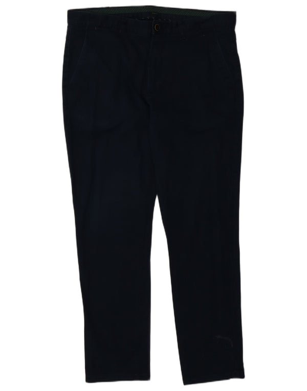Zara Ανδρικό κωνικό παντελόνι Chino EU 44 Large W34 L29 Navy Blue Cotton