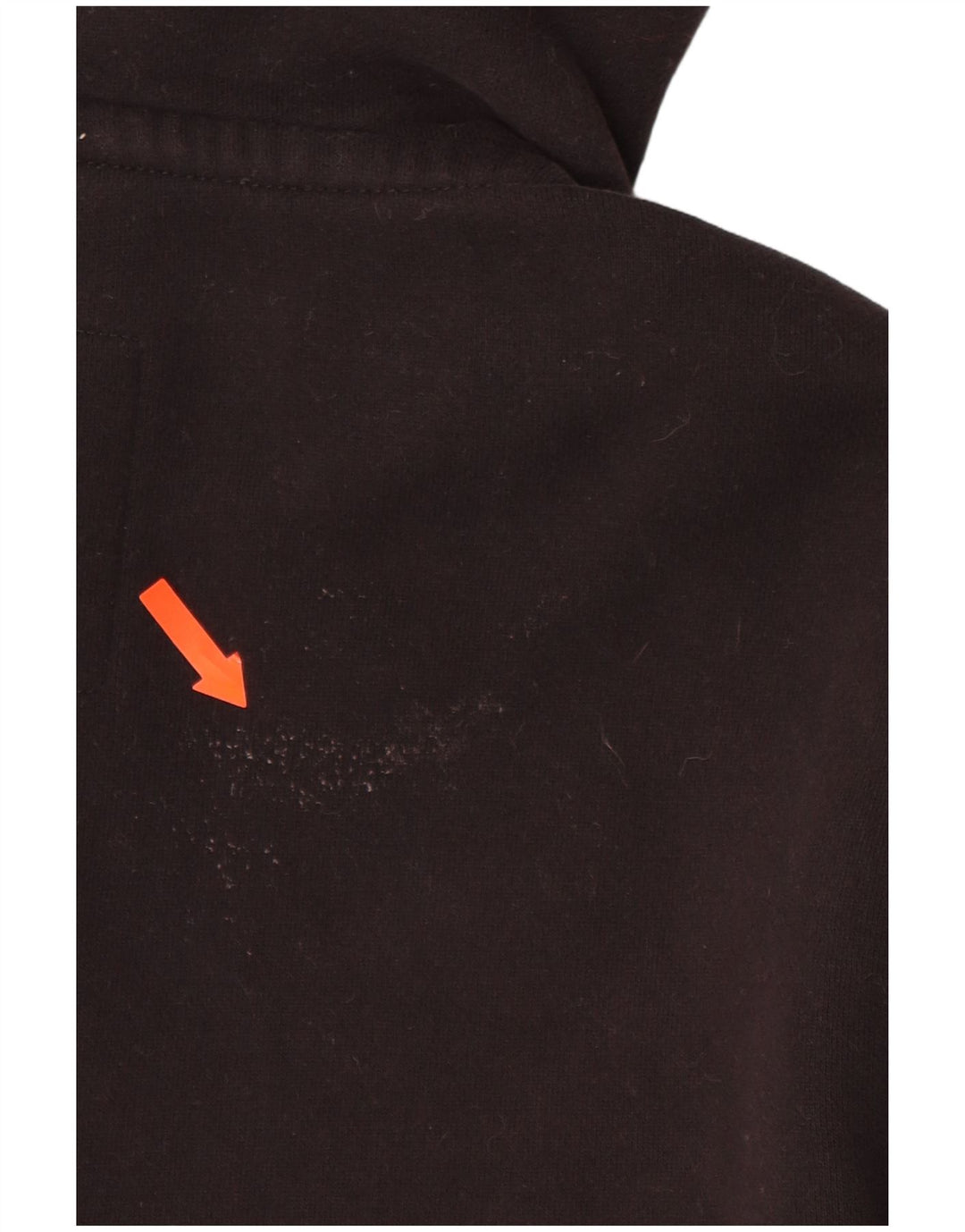 Ανδρικό πουλόβερ με κουκούλα με φερμουάρ SUPERDRY Μικρό μαύρο βαμβακερό