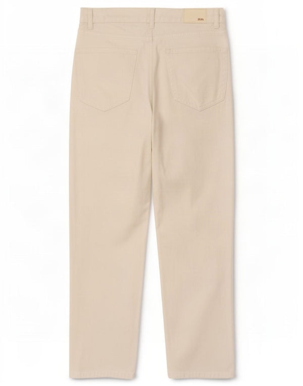 Zara γυναικείο τζιν ψηλόμεσο EU 36 XS W26 L26 λευκό βαμβακερό