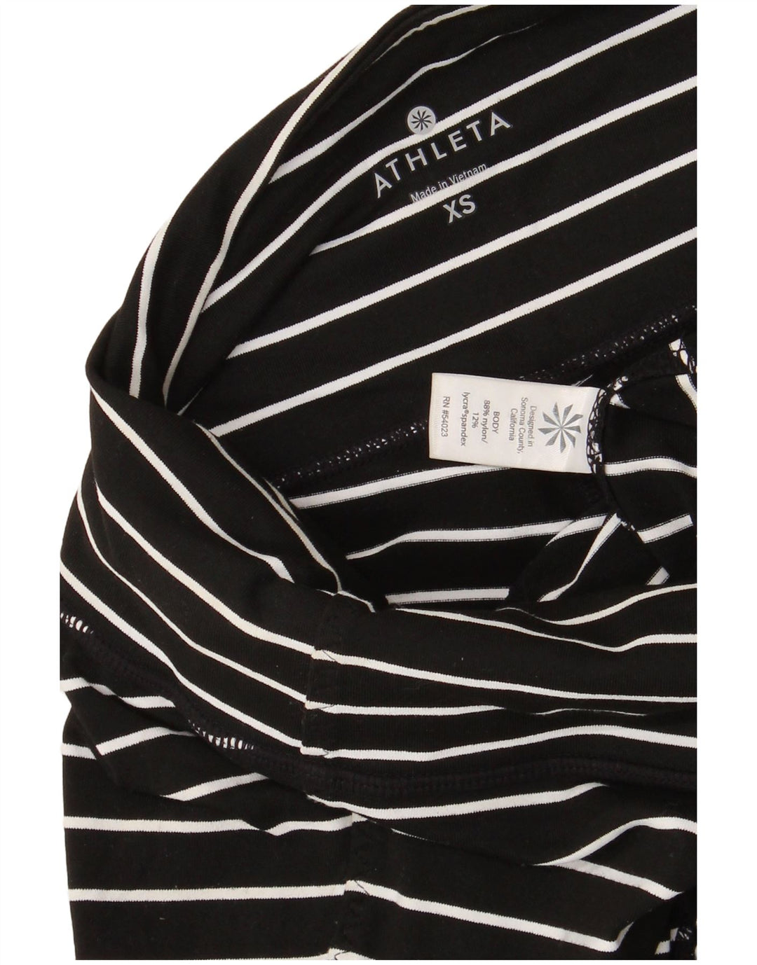 ATHLETA Γυναικείο Κολάν UK 6 XS Μαύρο ριγέ νάιλον