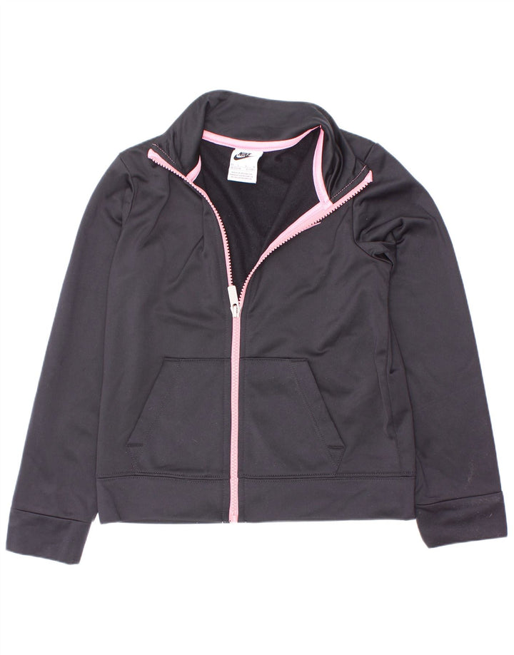 Κοριτσίστικη φόρμα Nike Top Jacket 6-7 ετών Μεγάλο μαύρο πολυεστέρα