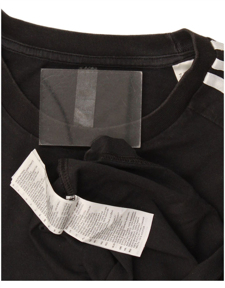Ανδρικό T-Shirt Adidas Top μεγάλο μαύρο βαμβακερό