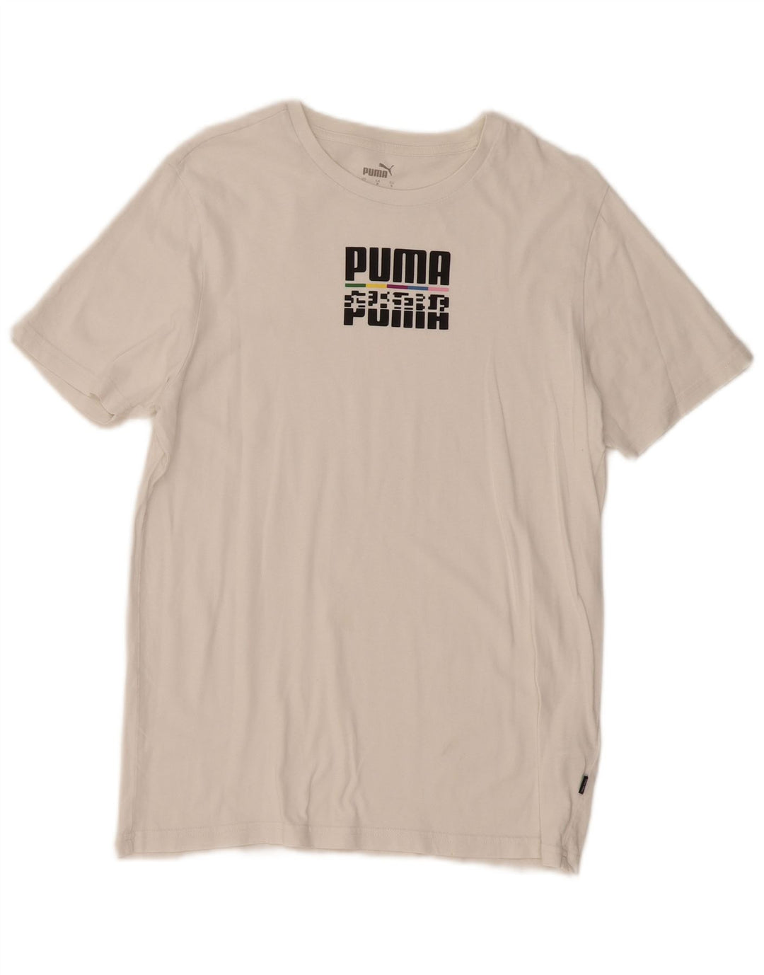 Ανδρικό γραφικό μπλουζάκι PUMA τοπ Μικρό λευκό βαμβακερό