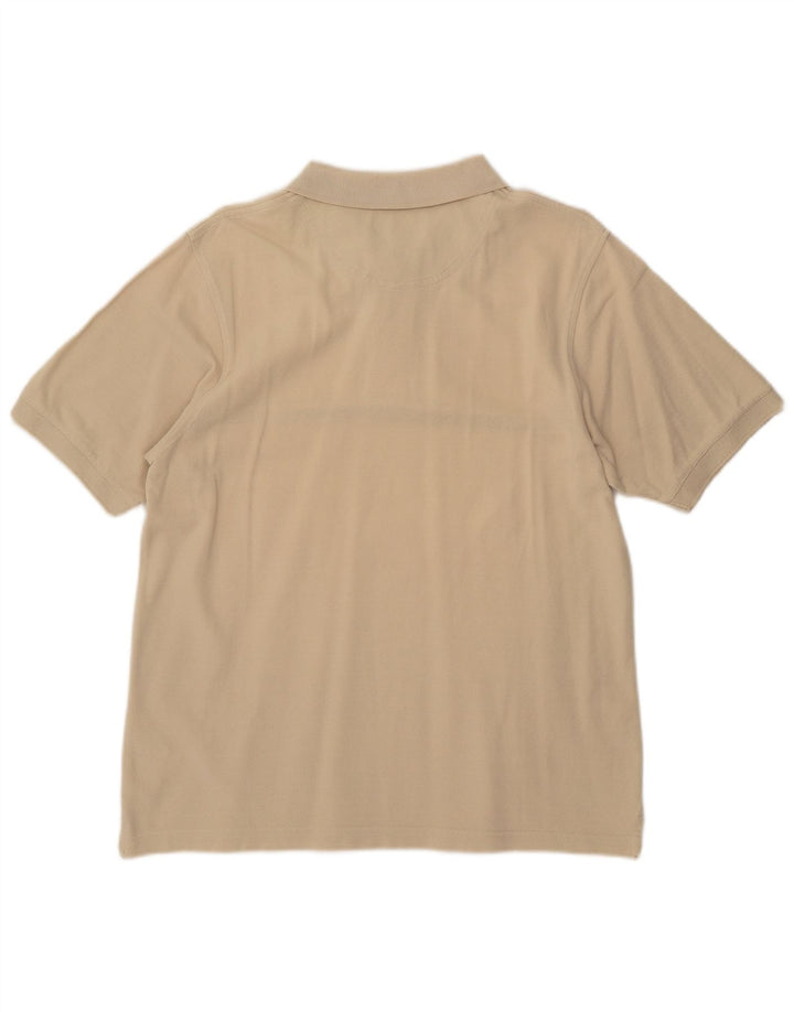 TIMBERLAND Ανδρικό πουκάμισο πόλο μεσαίο μπεζ βαμβακερό ριγέ