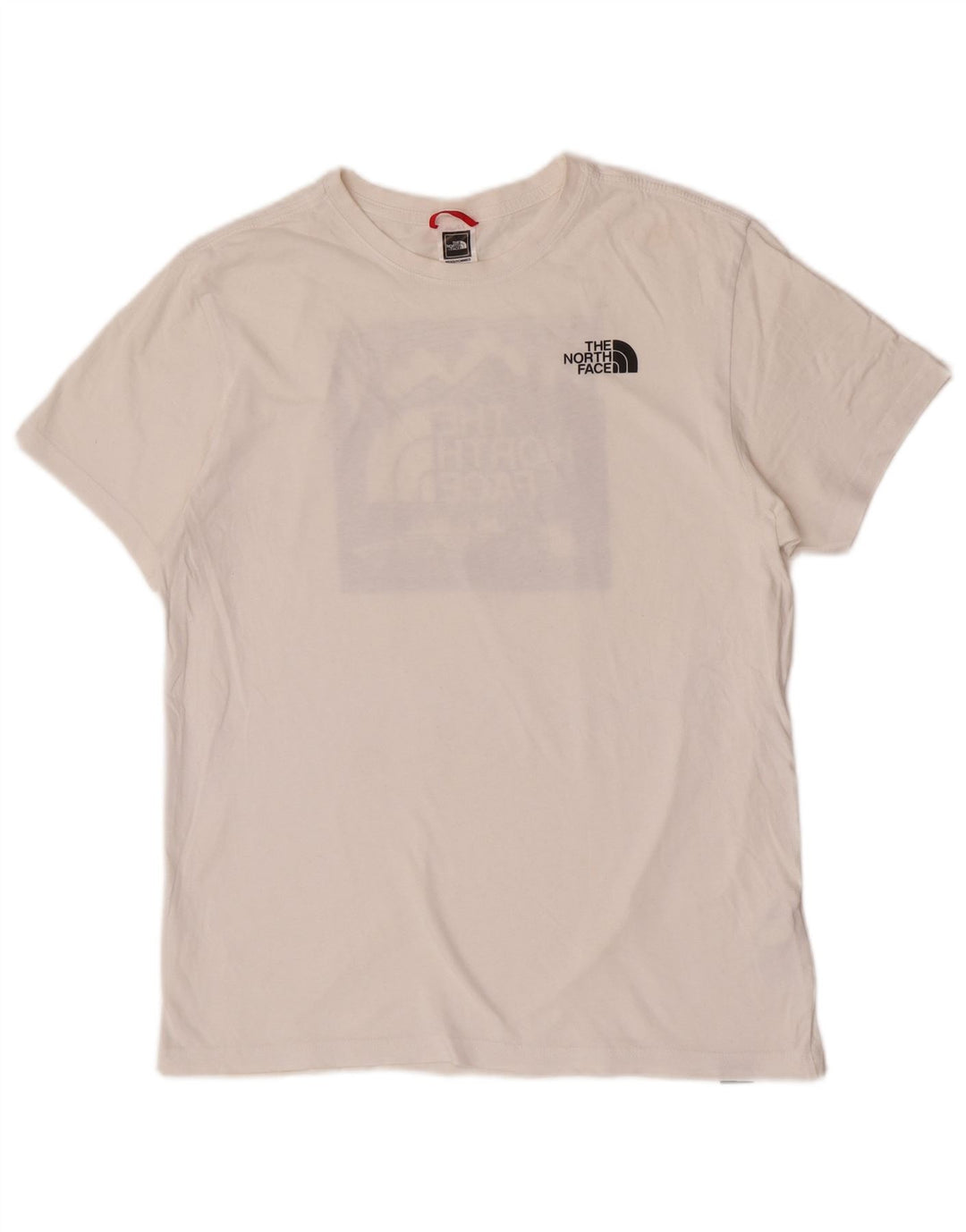 Ανδρικό γραφικό T-Shirt North Face Top από μεσαίο λευκό βαμβακερό