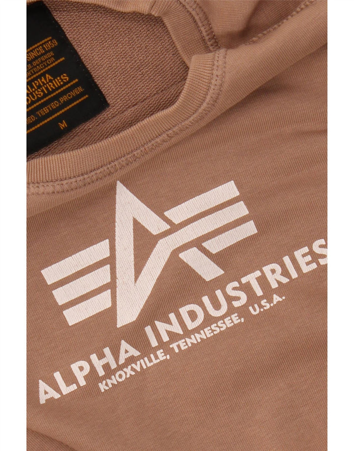 Γυναικείο γραφικό φούτερ ALPHA INDUSTRIES Jumper UK 14 Medium Brown