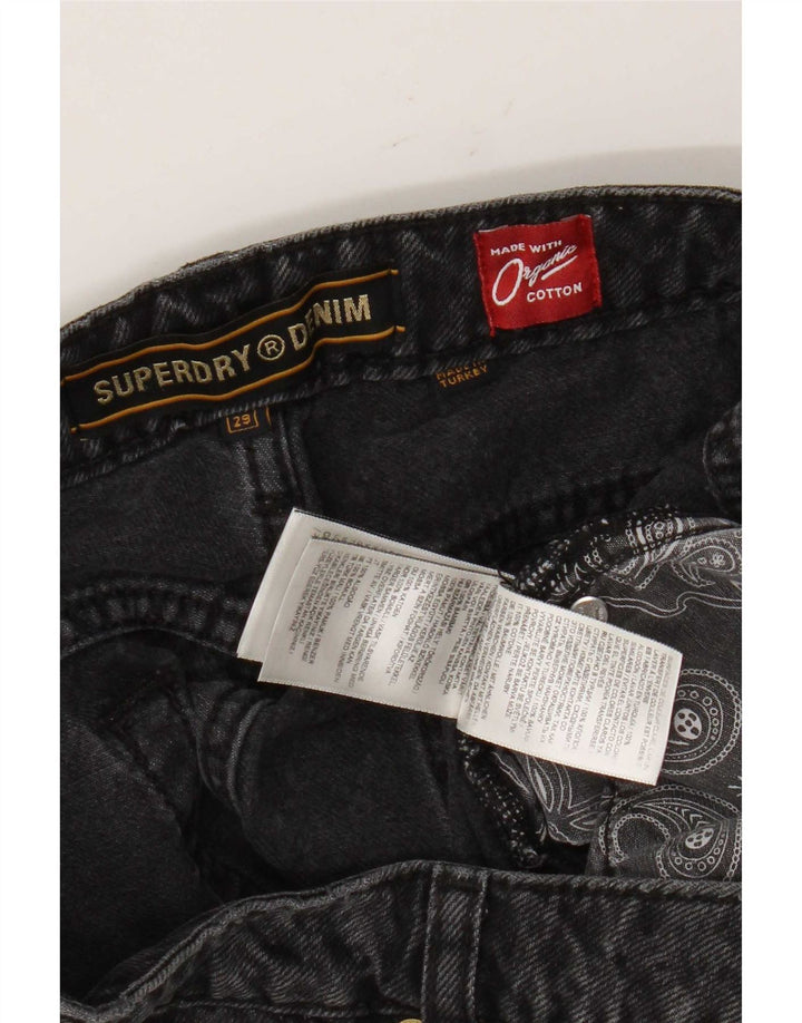 Γυναικείο τζιν σορτς Superdry W29 Γκρι μεσαίο γεωμετρικό βαμβακερό
