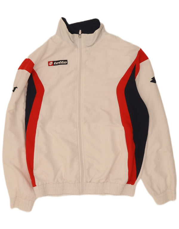 Ανδρική φόρμα Lotto Top Jacket XL White Colourblock Polyester