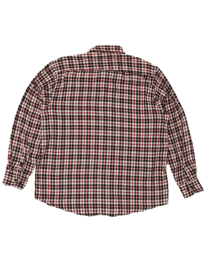Ανδρικό φανελένιο πουκάμισο Vintage 17 1/2 44 XL Red Check
