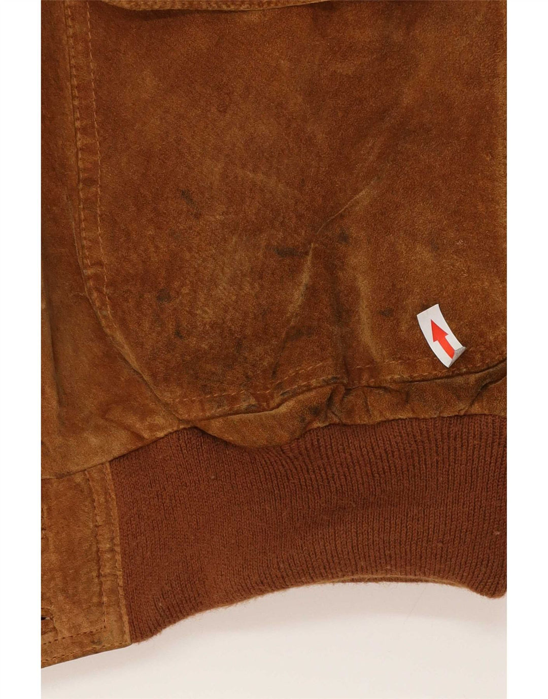 Vintage Ανδρικό Suede Bomber Jacket UK 42 XL Καφέ Δερμάτινο