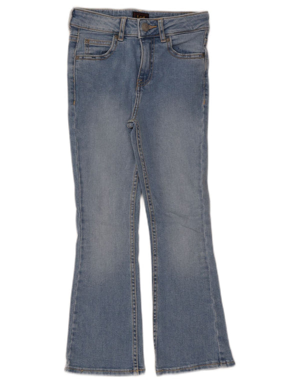 LEE Girls Bootcut Jeans 7-8 Years W24 L21 Blue Cotton