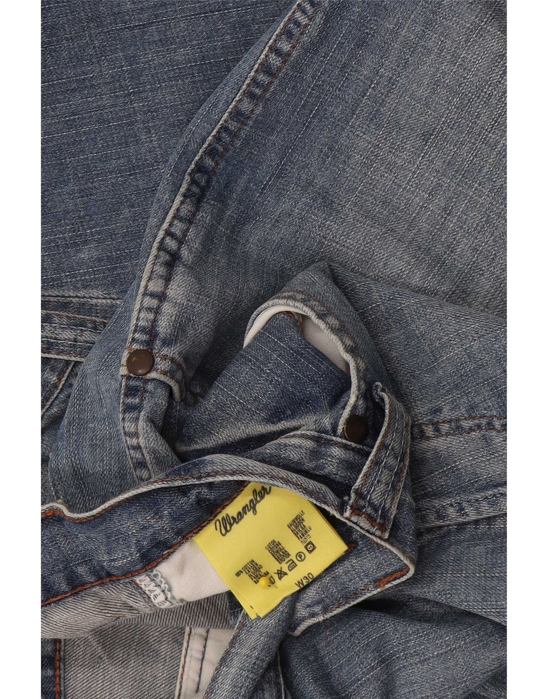 Ανδρικό τζιν Cargo σορτς Wrangler W30, μεσαίο μπλε βαμβακερό