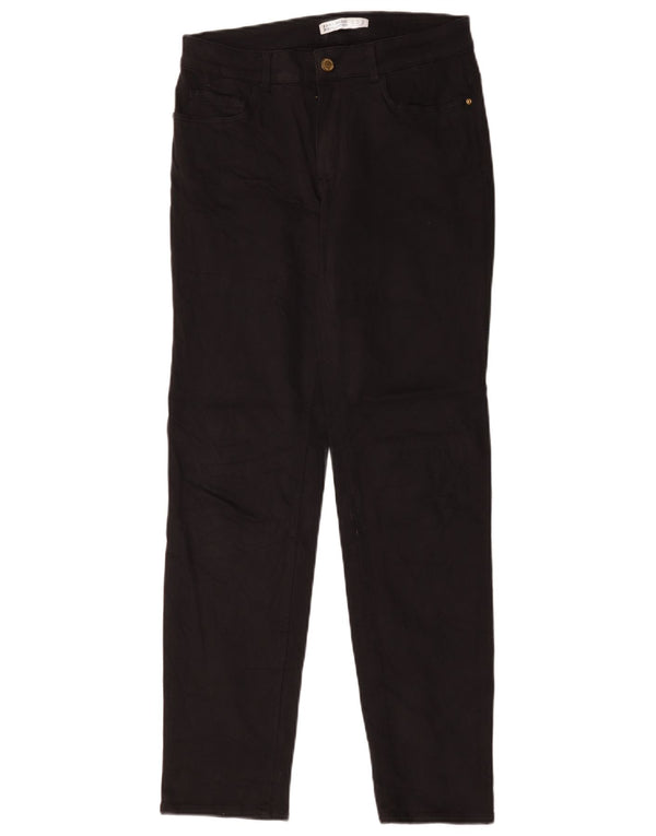 Zara Γυναικείο ίσιο τζιν EU 40 Medium W30 L30 Μαύρο βαμβακερό
