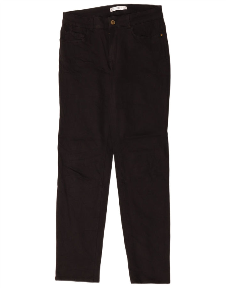 Zara Γυναικείο ίσιο τζιν EU 40 Medium W30 L30 Μαύρο βαμβακερό