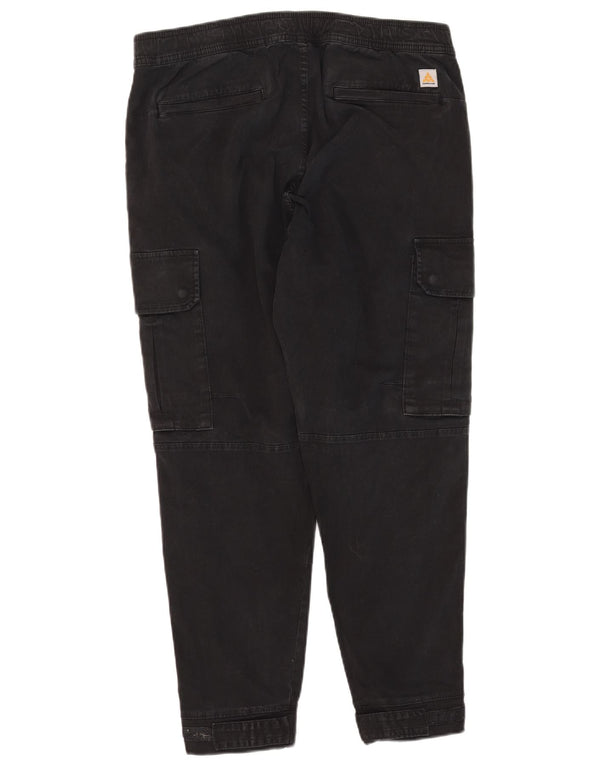Zara Ανδρικό Joggers Παντελόνι Cargo EU 44 Large W34 L26 Μαύρο βαμβακερό