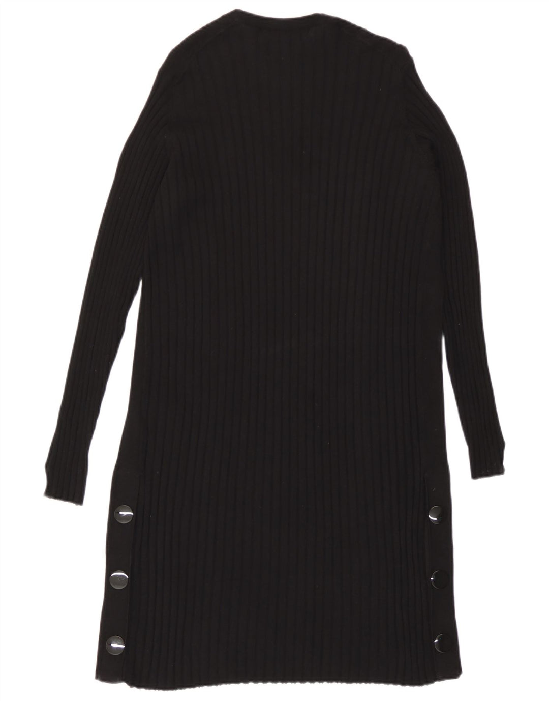 Marks & Spencer Γυναικείο Longline ανοιχτό πουλόβερ ζακέτα UK 10 Small Black