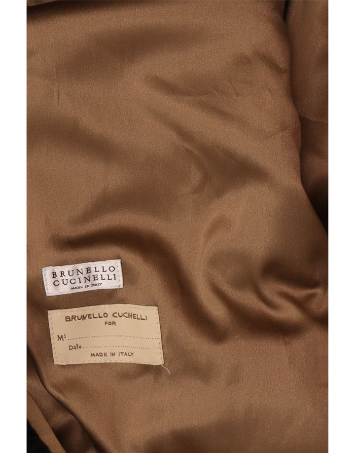 BRUNELLO CUCINELLI Γυναικείο παλτό με διπλό στήθος EU 40 Small Black Classic