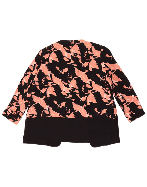 French Connection Γυναικείο Loose Fit Blazer Jacket UK 8 Small Black Floral